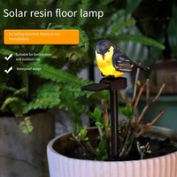 Pot Bunga Taman Luar Ruangan Panda Resin Tenaga Surya dengan Lampu Ambient Dekoratif dan Sensor Cahaya LED Berperingkat IP65