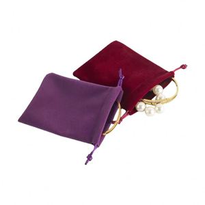Sac à bijoux en velours personnalisé de luxe 7*9cm avec logo pour bracelet, collier, emballage de bonbons, pochette pour bijoux, sac cadeau haut de gamme - Product Image 4