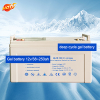 Batterie à gel solaire 12V 100AH 150AH 180AH 200AH à cycle profond longue durée pour appareils ménagers certifiée CE Garantie de 3 ans