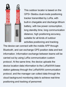 Localisateur extérieur GPS LORA Tracker extérieur Dispositif de sauvetage d'urgence extérieur pour empêcher les personnes âgées et les enfants de se perdre - Product Image 5