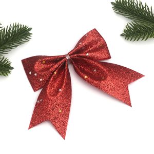 Dekorasi Pohon Natal Bintang Berkilau Emas Buatan Tangan Impor 9cm X 10cm Pita Hiasan Gantung Pesta - Product Image 2