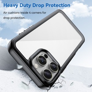 <span class=keywords><strong>Cover</strong></span> rigida posteriore <span class=keywords><strong>trasparente</strong></span> Tpu Pc per <span class=keywords><strong>iPhone</strong></span> 15 14 13 12 11 Max custodia per telefono cellulare ibrido per <span class=keywords><strong>iPhone</strong></span> <span class=keywords><strong>trasparente</strong></span> 15mm paraurti - Product Image 4