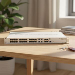 CRS328-4C-20S-4S+RM <b>Network</b> Smart <b>Switch</b> 20 X SFP Cages 4 X SFP+ Cages 4 X Combo Ports Cloud Router Smart <b>Switches</b> - Product Image 1
