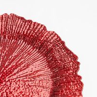 Assiettes de présentation rondes en plastique doré, motif récif, en vrac, pour dîner et mariage, sûres pour les aliments, 13 pouces, bord noir floral, vaisselle jetable