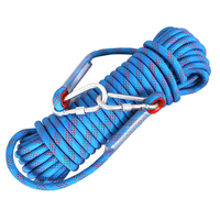 Corde d'escalade de 10mm 10M/20M/30M corde de rappel statique extérieure pour l'escalade d'arbre d'évasion de sécurité d'incendie