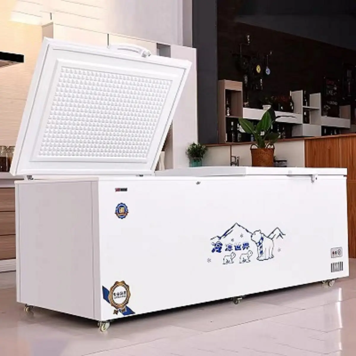 Refrigerador mini frigo, equipo de refrigeración frigo para restaurantes, pantalla comercial