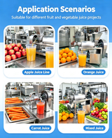 Automatische sapcentrifugeermachine met hoge capaciteit voor de productie van appel-, peer- en kiwi-sap