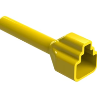 Funda Protectora de Goma Amarilla Original AMPHENOL ATP2S-BT-YW para Conector Hembra de 2 Vías Serie ATP, Envío Rápido, en Stock