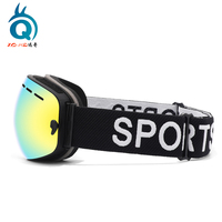 Masque de ski/snowboard anti-buée à trois couches avec revêtement miroir en mousse, protection UV400 et ventilation, prêt à être expédié