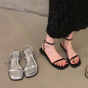 Sandalias de Verano y Primavera a la Moda para Mujer, de Cuero Genuino, Punta Abierta, Diseño con Tiras y Suela de Goma Resistente - Product Image 3