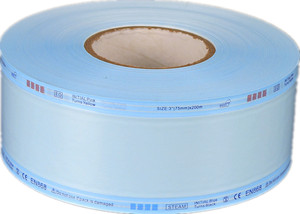 Materiale di carta per mulinello di sterilizzazione 100m X 300mm per <span class=keywords><strong>medicale</strong></span> dentale e salone di bellezza utilizzare imballaggi resistenti a vapore e Gas - Product Image 3