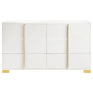 Meubles de chambre à coucher personnalisés ensemble de chambre à coucher 4 pièces blanc au design nordique - Product Image 2