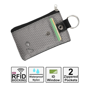 Portefeuille miniature en tissu Oxford avec blocage RFID, porte-cartes multifonctionnel avec porte-clés et cordon <span class=keywords><strong>pour</strong></span> hommes et femmes, idéal <span class=keywords><strong>pour</strong></span> les voyages - Product Image 3