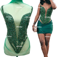 Robe de Mariée Formelle Chaude Or / Bleu / Rouge / Noir / Argent, Col en V, Corset Bustier Halter avec Strass et Appliques pour Robe