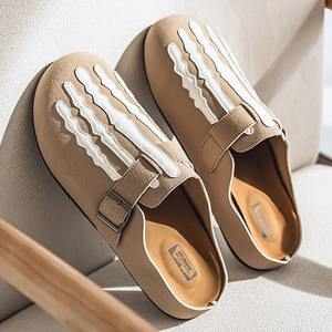 รองเท้าแตะไม้ก๊อกแฟชั่นสำหรับกลางแจ้งรองเท้าไม้ระบายอากาศกันลื่นปิดปลายเท้าสำหรับฤดูร้อน - Product Image 5