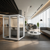 Cabine de studio d'enregistrement silencieuse, pod de réunion insonorisé, pod de bureau insonorisé, isolation acoustique pour enregistrement musical au bureau