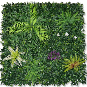<span class=keywords><strong>Mur</strong></span> artificiel imperméable de haie de boîte de verdure extérieure de <span class=keywords><strong>plante</strong></span> artificielle résistante UV pour la terrasse de restaurant - Product Image 2