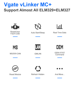 Escáner de Diagnóstico Automotriz Inalámbrico Vgate VLinker <span class=keywords><strong>MC</strong></span> ELM327 OBD2 para Android IOS - Product Image 6