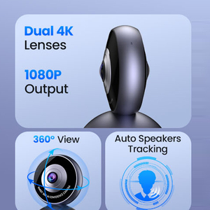 Omnidirectional USB HD 1080p <strong>Web</strong> <strong>Camera</strong> CMOS Sensor 195 Field of View for Online Conferences &amp; Video Calls in Stock - Product Image 4
