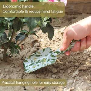 Ensemble d'outils de <span class=keywords><strong>jardinage</strong></span> pour femmes en aluminium avec motifs floraux, comprenant une pelle, une fourche, une sécateur, cadeau pour femmes, pots à fleurs, jardinières - Product Image 5
