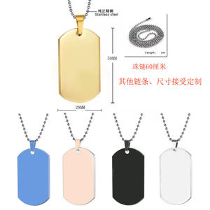 Placas de Acero Inoxidable en Blanco para Grabado Láser, Llaveros Personalizados al por Mayor y Colgantes para Parejas en Varios Estilos - Product Image 4