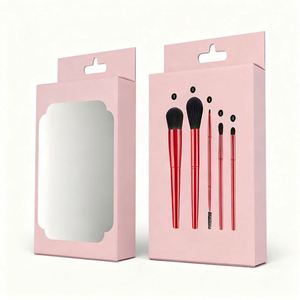 OEM UV Finished Cosmetic Tool White Card <b>Box</b> High Gloss Packaging for <b>Makeup</b> Accessories and Beauty Items - Product Image 1