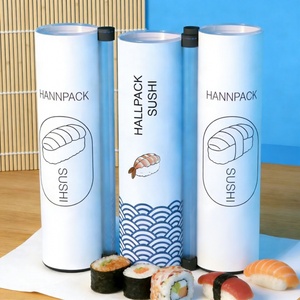 Envase de Tubo para Sushi Ecológico, Biodegradable, Reciclable, con Logotipo Personalizado de Fábrica, Cilindro de Papel Kraft de Grado Alimenticio - Product Image 1