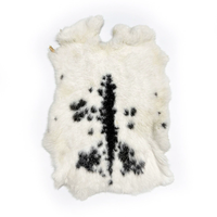 Véritable fourrure de lapin pour doublure de vêtement, manchette, genouillère, soutien lombaire, coussin de siège, grande peau de lapin, matériau en fourrure authentique