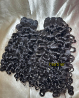 Lots de Cheveux Humains Naturels Ondulés du Cambodge, Cheveux Vierges Bruts Indiens Bouclés Ondulés, Couleur Naturelle, Double Trame, Fournisseurs de Cheveux