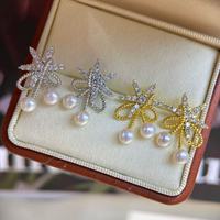 2021 nouvelle mode chaude perle boucles d'oreilles à la mode Huggie Style déclaration bijoux cadeau d'anniversaire pour les femmes et les filles