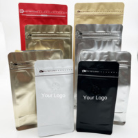 Sachet refermable personnalisé imprimé, sachet d'emballage alimentaire réutilisable en plastique de qualité alimentaire avec fermeture éclair