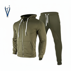Survêtement grande taille pour hommes avec logo personnalisé survêtement de fitness écologique pour l'hiver jogging en vente - Product Image 1