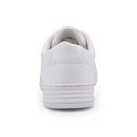 Vente en gros de chaussures de skate décontractées unisexes en caoutchouc noir et blanc personnalisées pour hommes et femmes à prix abordable