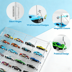 Vitrina Acrílica en Oferta con Puerta Antipolvo, Perfecta para Exhibir y Proteger Autos de Juguete a Escala - Product Image 6