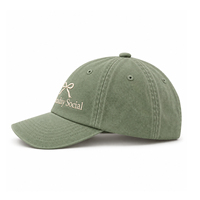 Casquette de baseball décontractée vintage en coton lavé, non structurée, à profil bas, réglable, avec logo brodé personnalisé, 6 panneaux, style Dad Hat