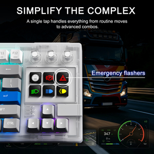 <span class=keywords><strong>Clavier</strong></span> de jeu dynamique rétroéclairé RVB, 87 touches, filaire, mécanique, anti-ghosting, échangeable à chaud, pour Windows et <span class=keywords><strong>Mac</strong></span> - Product Image 3