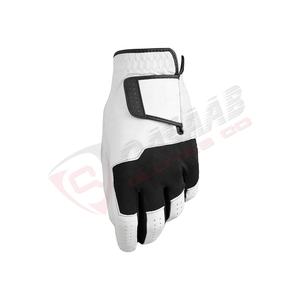 Soft-White and Grey-Color Golf <b>Gloves</b> Lightweight Genuine Cabretta PU Leather Golf <b>Gloves</b> for Men and Women - Product Image 5