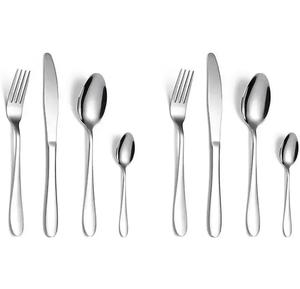 Lot de 1010 couverts de restaurant en acier inoxydable toutes séries, prix usine, avec couteau, cuillère et fourchette, pour mariage et restaurant - Product Image 1