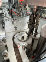 Machine de remplissage et de bouchage entièrement automatique à 10 têtes de haute précision avec pompe à piston pour flacons liquides