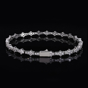 Bracciale Tennis Veromca Hip Hop 6.5mm Zirconia braccialetto gioielli Femme uomo personalizzato <span class=keywords><strong>coppia</strong></span> braccialetti e braccialetti moda - Product Image 5