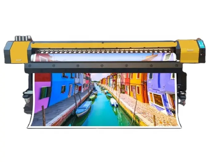 Guangzhou fábrica preço 10ft 3.2m grande formato eco solvente impressora digital flex banner máquina de impressão com XP600 DX5 cabeças