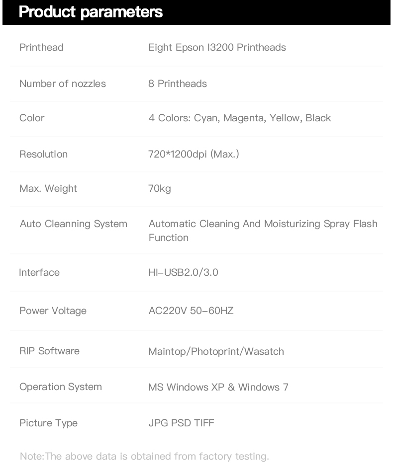 MT 8pcs I3200 printhead Sublimation Paper Printer for yoga clothes printing