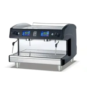 फैक्टरी प्रत्यक्ष बिक्री पेशेवर अर्ध स्वचालित कॉफी मशीन गुआंगज़ौ में 2 समूह वाणिज्यिक इतालवी एस्प्रेसो कॉफी मशीन