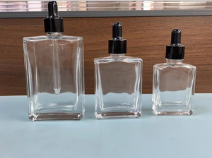 Matte Black 30ml 50ml 100ml clear Essential Oil Flat Empty Glass <b>Dropper</b> <b>Bottles</b> Frosted Flat Liquid Glass <b>Bottle</b> for Cosmetic - Product Image 5