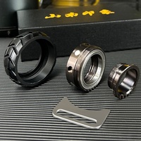 Jouet anti-stress transfrontalier, gadget, anneau en acier inoxydable, jouet EDC, vente en gros, spinner de doigt Pop-pop Coin, boîte fenêtrée