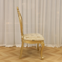 Ensemble de salle à manger convertible classique et contemporain, table et chaises en bois haut de gamme, blanc champagne, mobilier moderne et simple