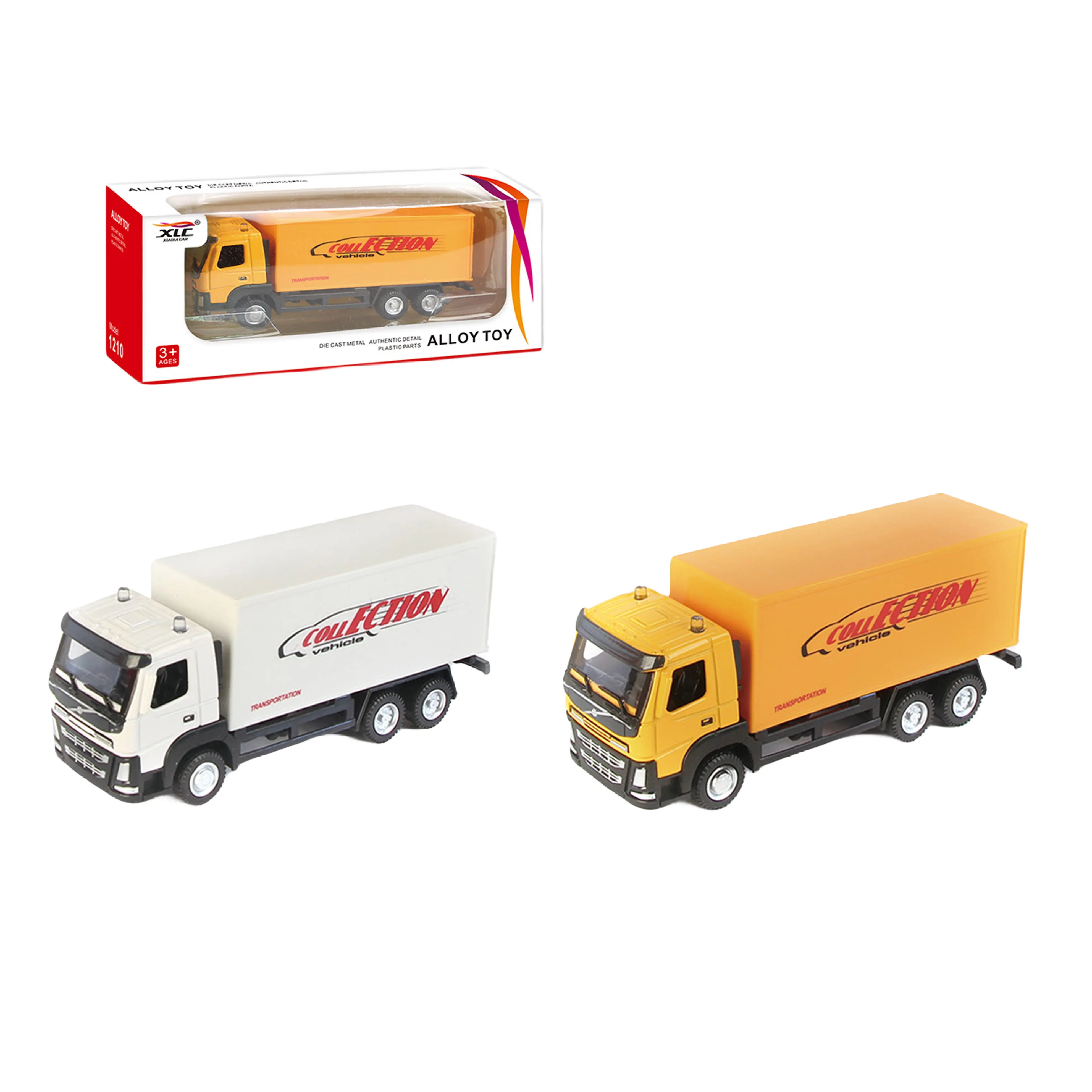 1/50 in lega di metallo pressofuso D/C ruote libere camion trasporto camion per bambini Para Ninos Logo personalizzato