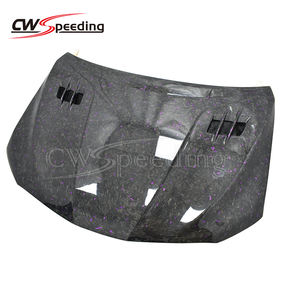 סגנון CWS-C מזויפים סיבי פחמן עם מנוע סגול מכסה המנוע עבור ערכת הגוף 2018 <span class=keywords><strong>toyota</strong></span> - Product Image 2