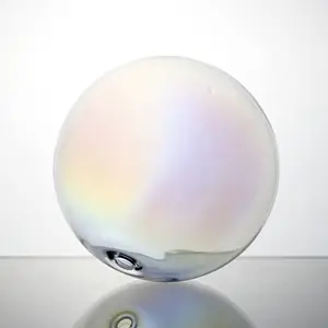 Boglass vente en gros nouveau Design personnalisé mode coloré rond globe en verre irisé abat-jour en verre avec vis G9