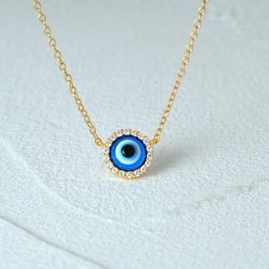 CANNER - Collar con Colgante de Ojo Turco Azul en Plata de Ley S925, Joyería Antialérgica para Mujer - Product Image 4